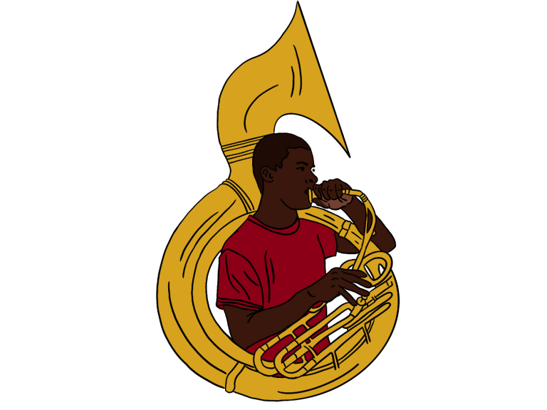 Tuba player